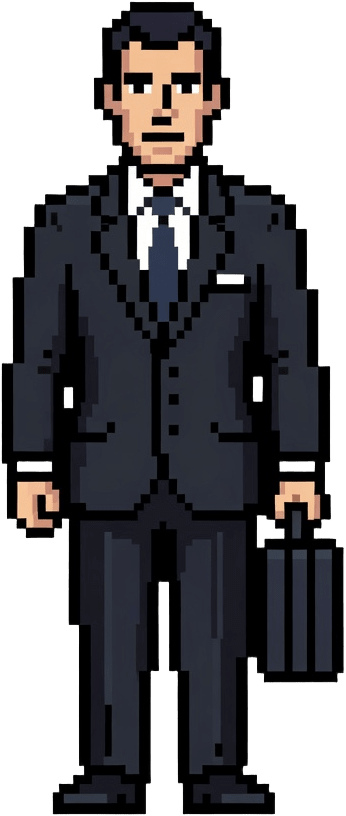 Businessperson Pixel Art