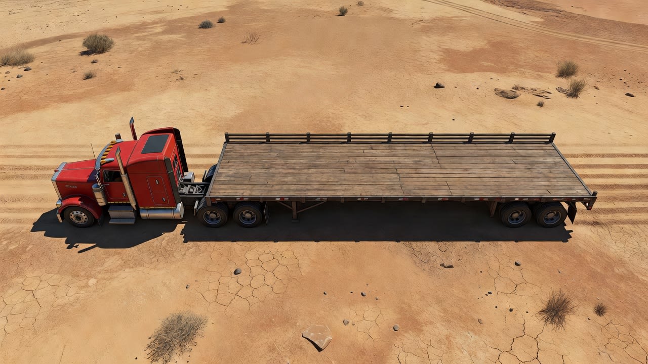 Bare Flatbed - Top Down