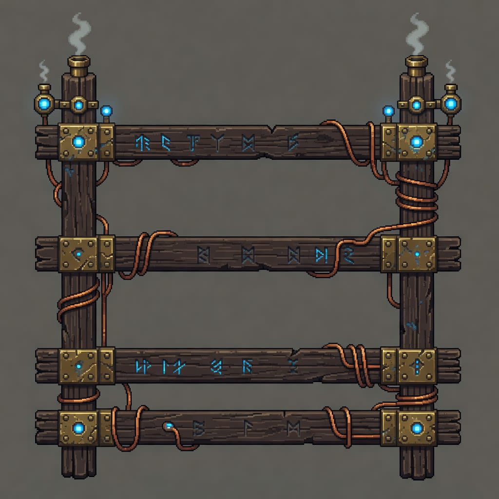 Cyberpunk Fantasy Fence (1 / 2)