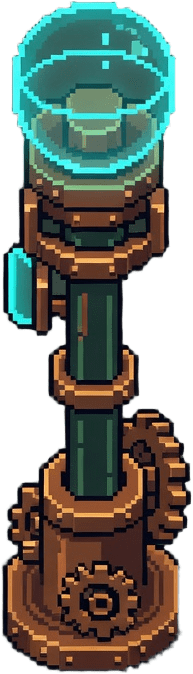 Cyberpunk Lamp Post - Pixel Art Prop (1 / 2)