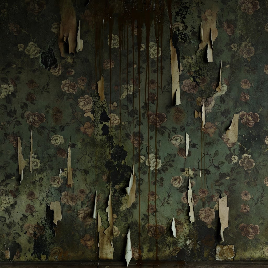 Peeling Wallpaper Horror Wall (1 / 2)