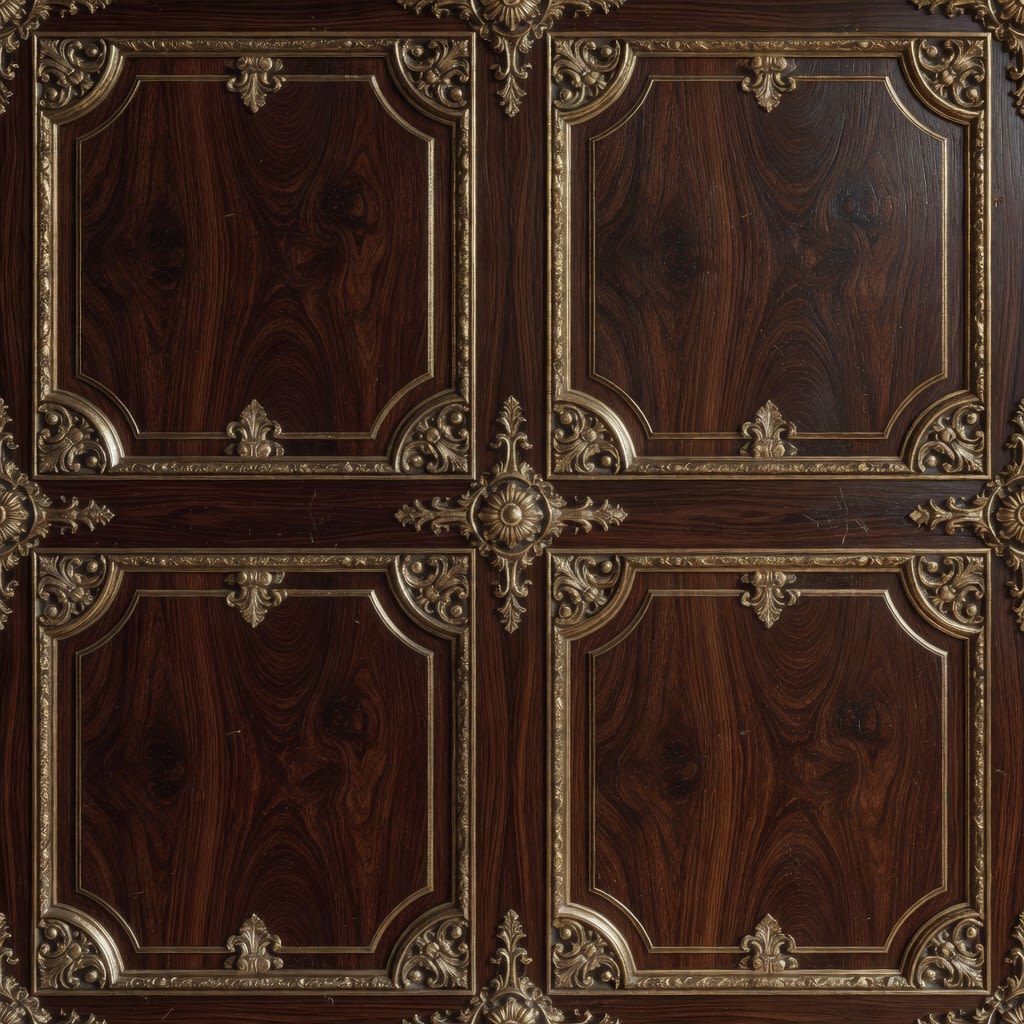Dark Mahogany Panel Wall (2 / 2)