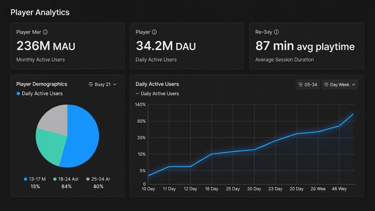 Player Metrics Dashboard Screenshot
