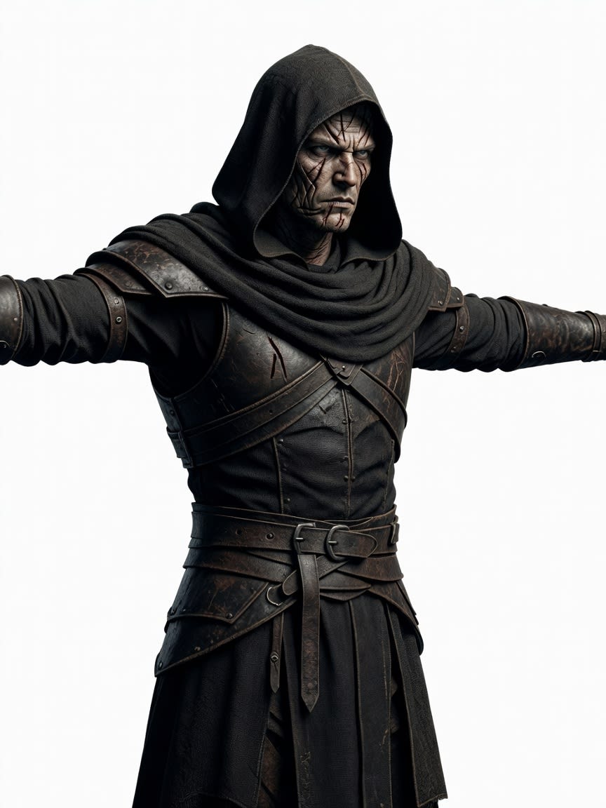 Dark Fantasy Adventurer Concept (1 / 4)