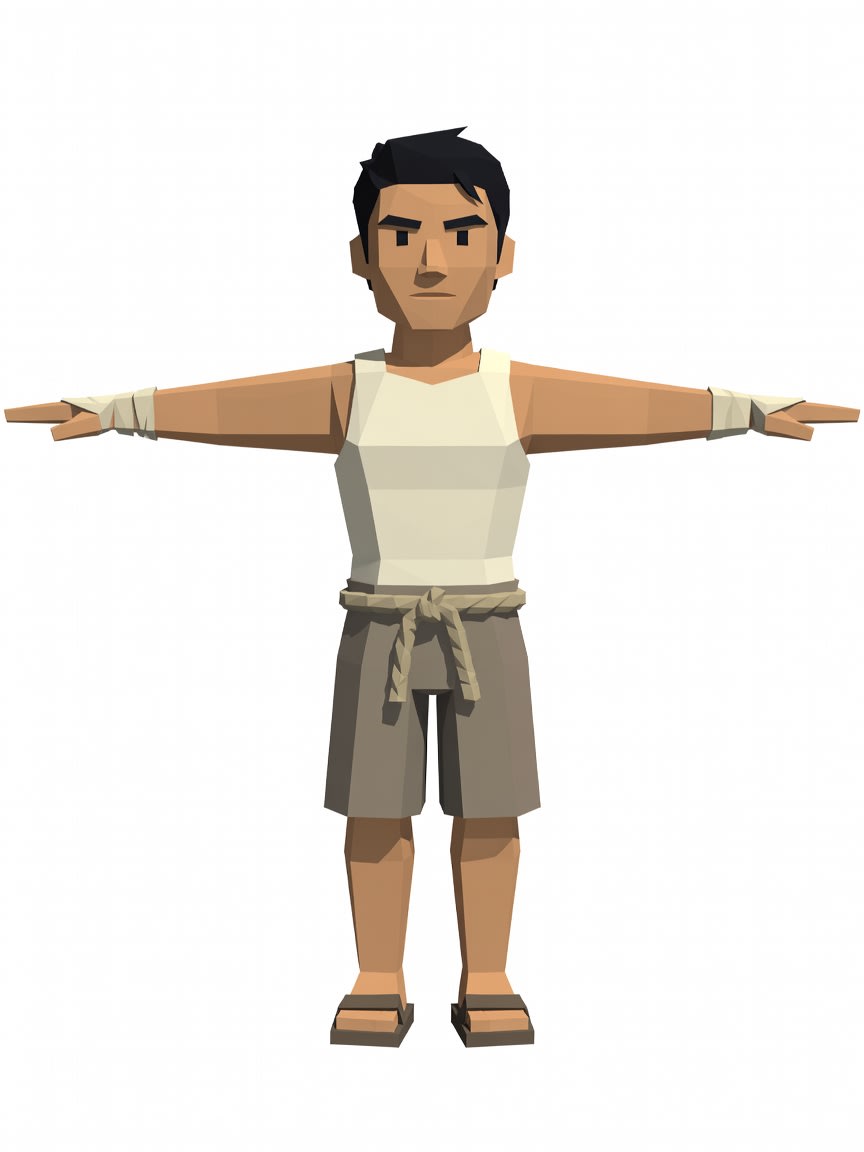 Vagrant Muna - Ultra LowPoly (1 / 2)