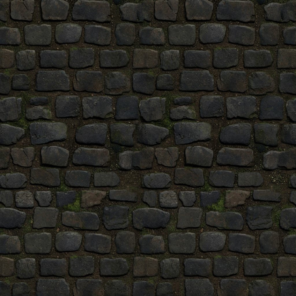 Dark Cobblestone Ground
