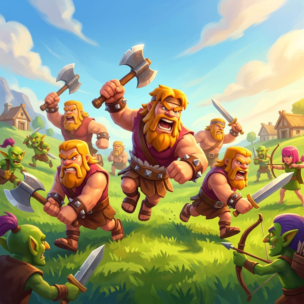 Image: Epic mobile game key art in the Clash of Clans / S