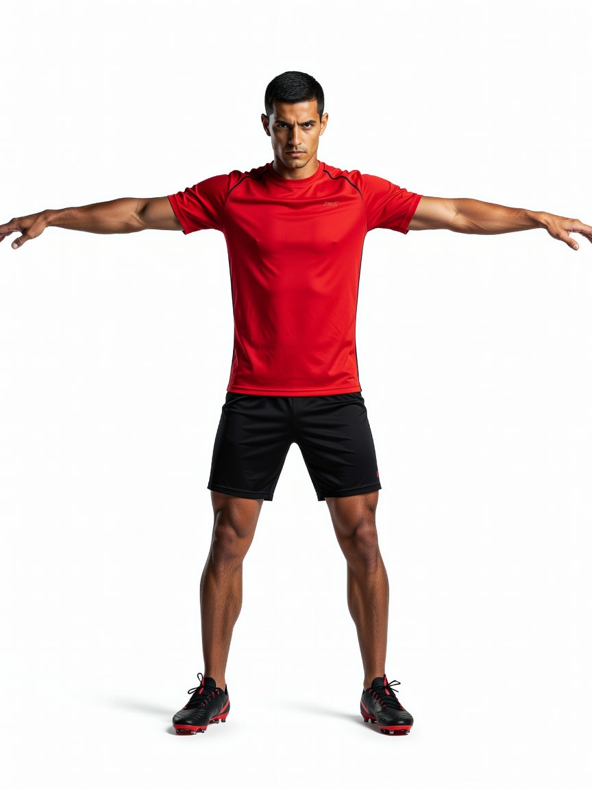 Football Player Red Kit (1 / 2)