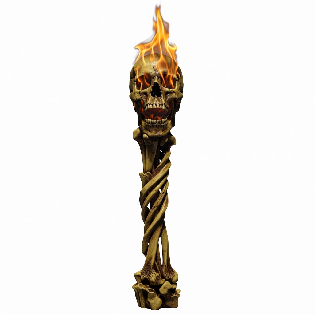 Skull Pillar Torch (1 / 2)