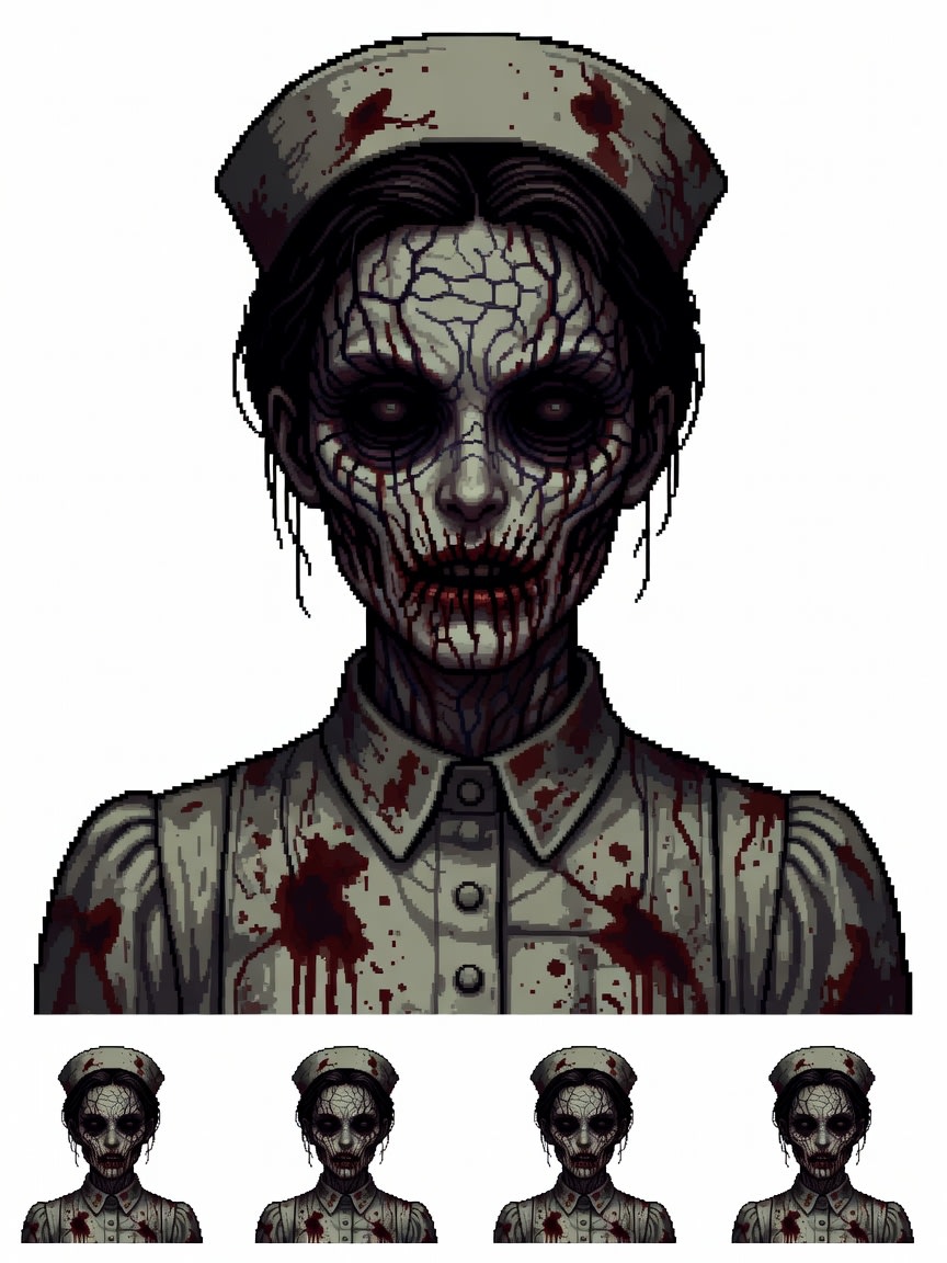 Sister Agony - Pixel Art Concept (2 / 3)