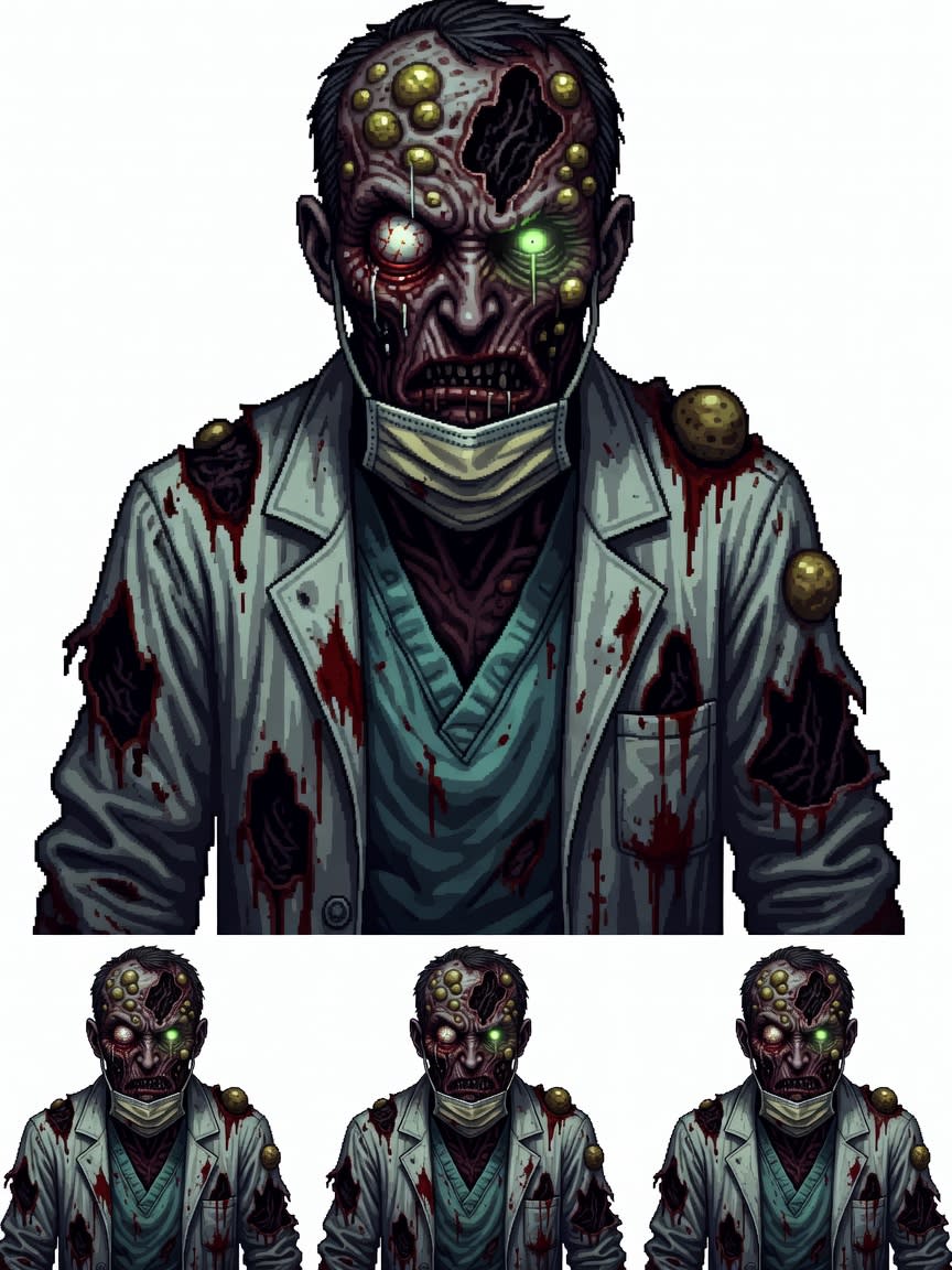 Dr. Gravesend - Pixel Art Concept (3 / 3)