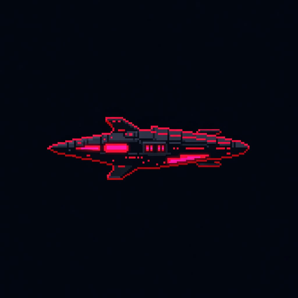 Alien Enemy Ship Sprite