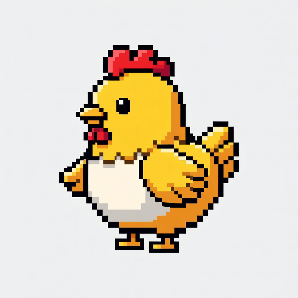 2D Chicken Hen Sprite (1 / 3)
