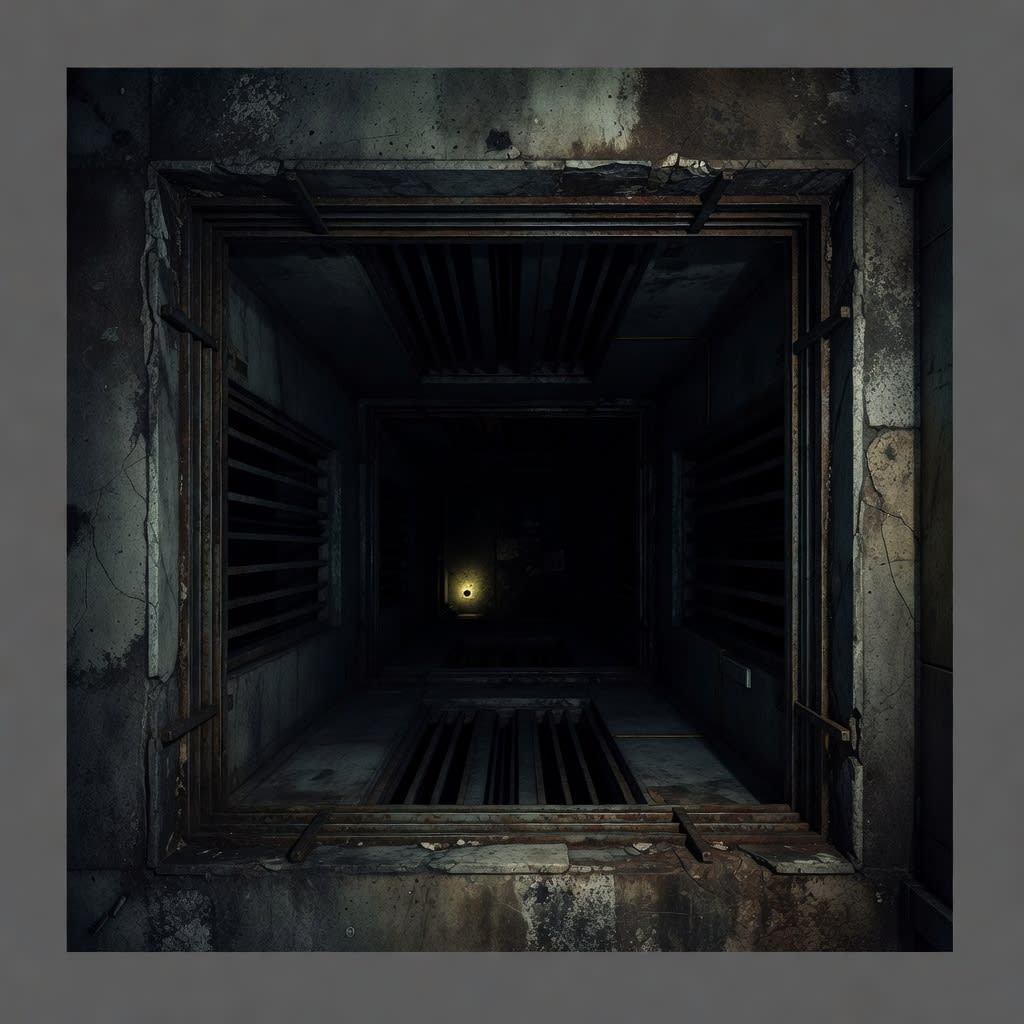 Elevator Tile - Dark Service Lift