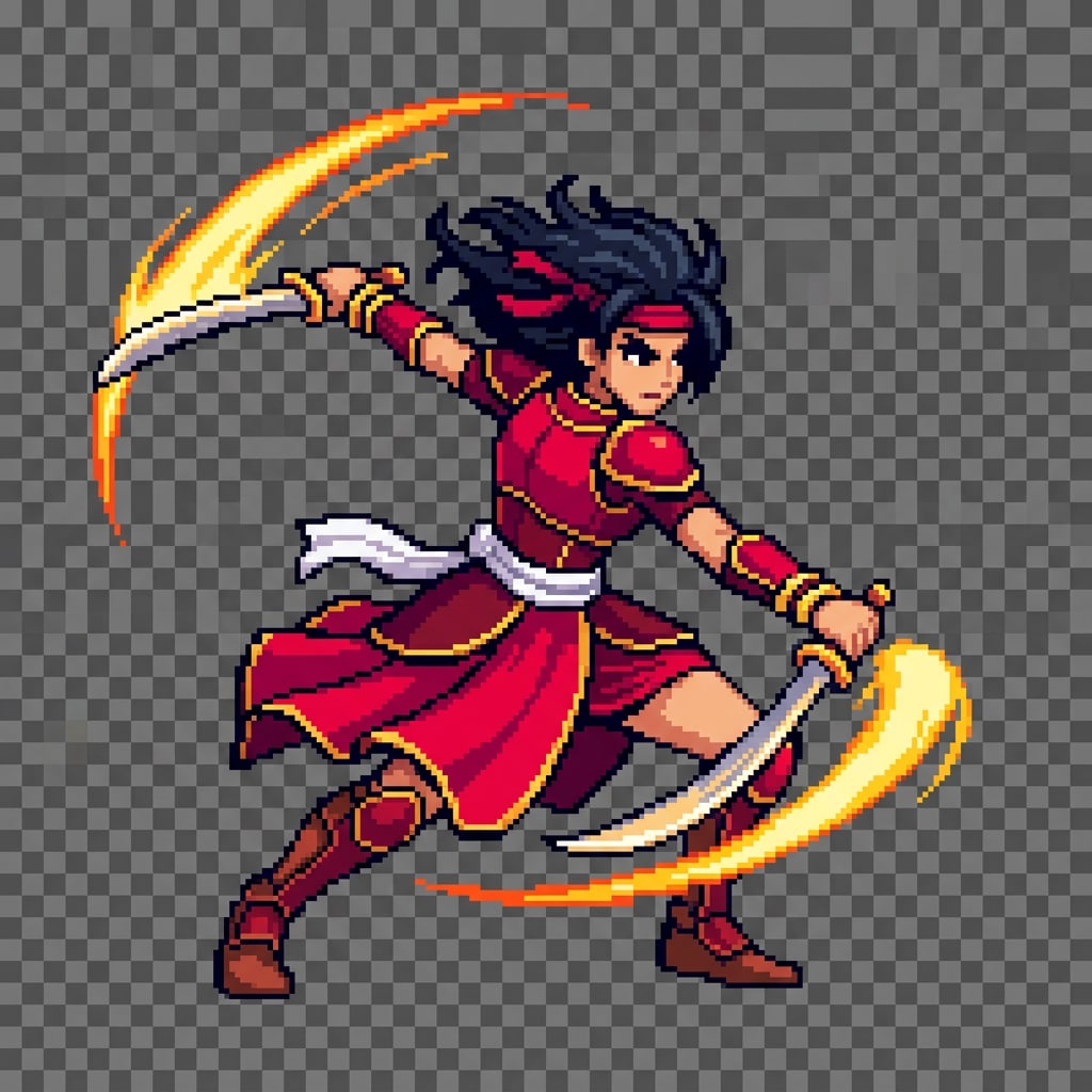Seraphina - Pixel Battle Sprite (2 / 2)