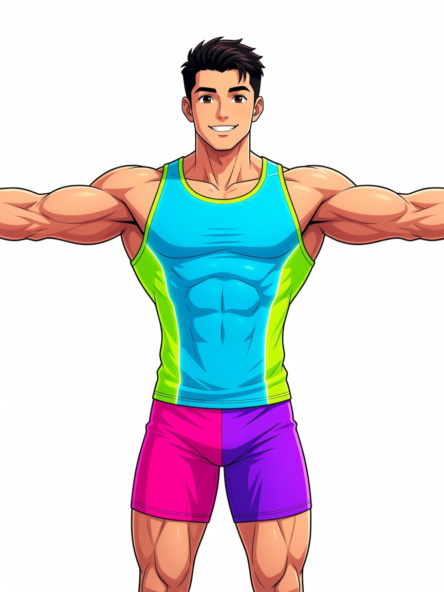 Male Bodybuilder Character Concept (2 / 4)