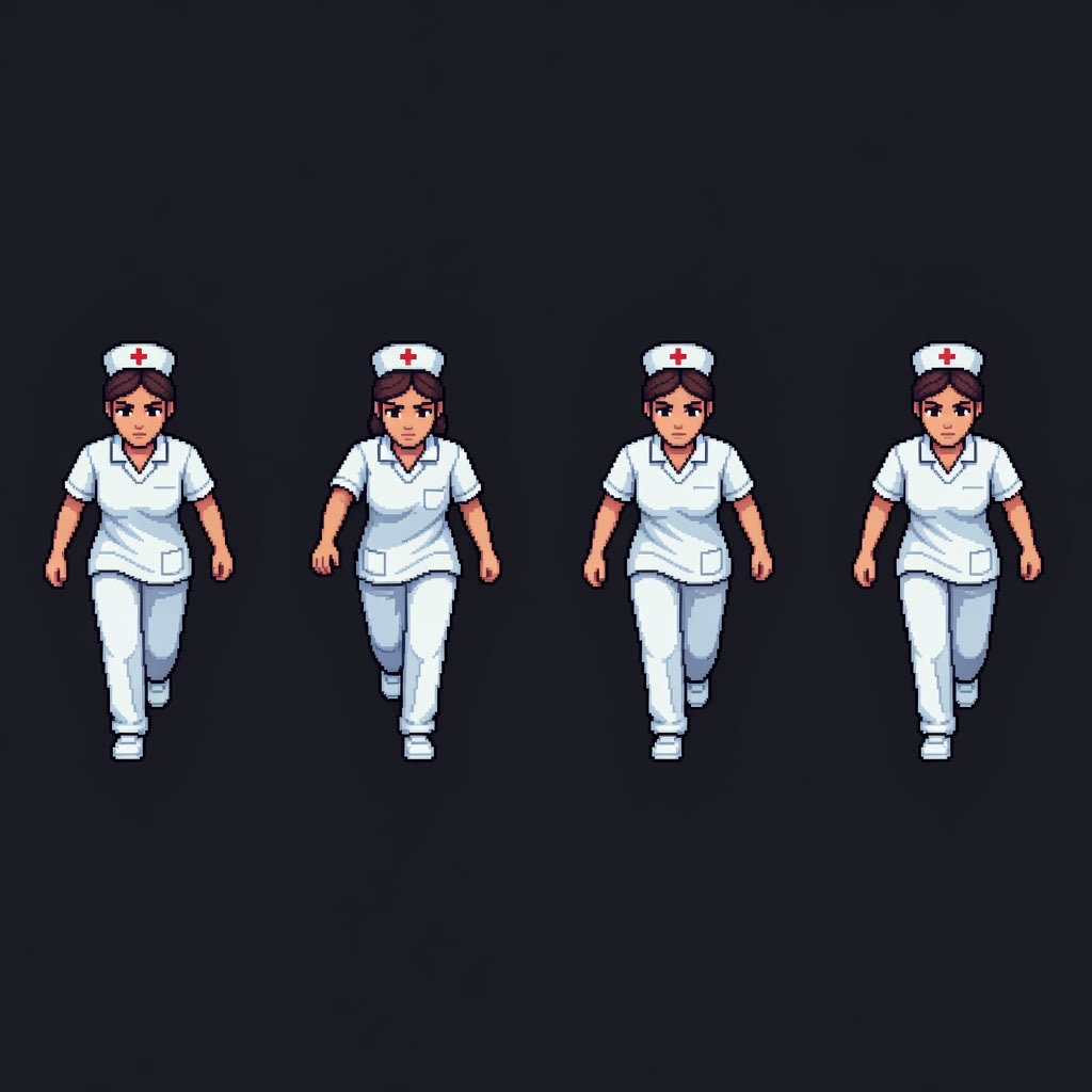 Nurse Walk Cycle Sheet