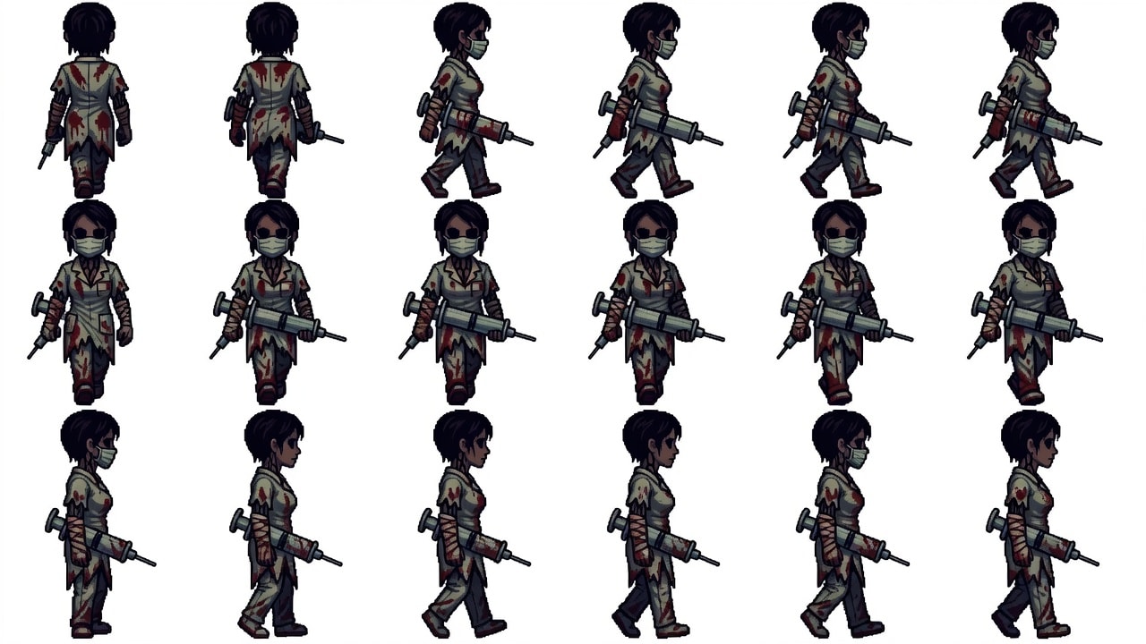 Sister Agony 4-Direction Walk Sheet (2 / 2)