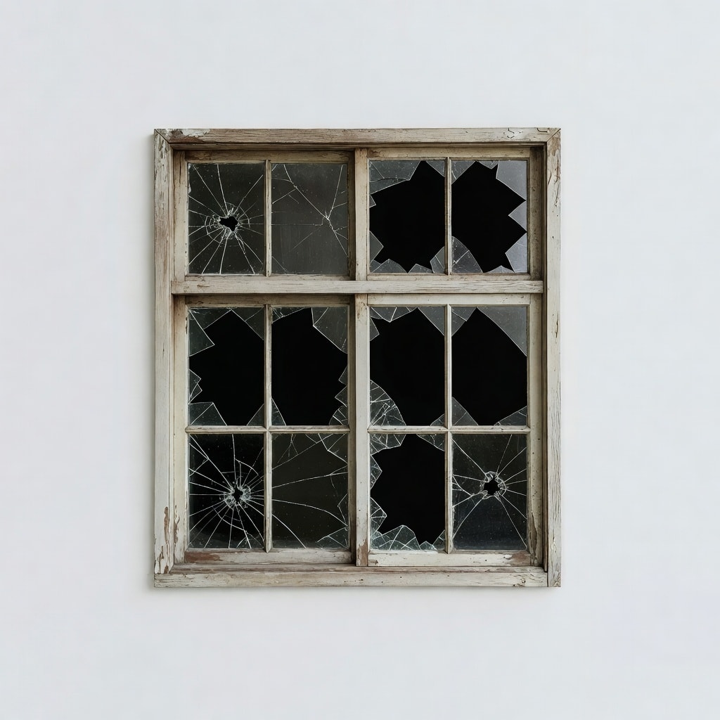 Broken School Window Concept