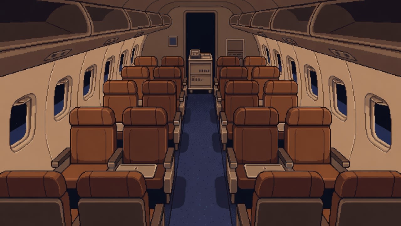 Economy Cabin - Pixel Art Background