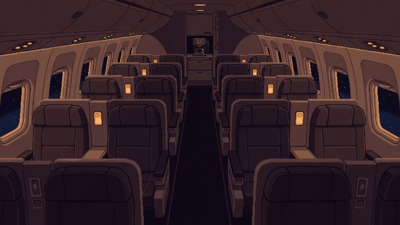 Business Class - Pixel Art Background