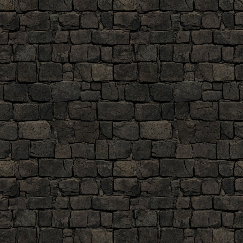 Dark Dungeon Wall - Stone Blocks