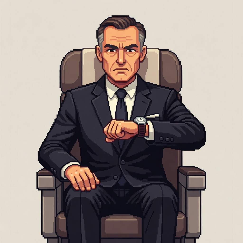 Victor the businessman - pixel art character