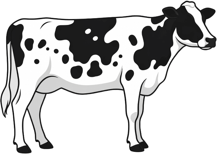 Black and White Cow