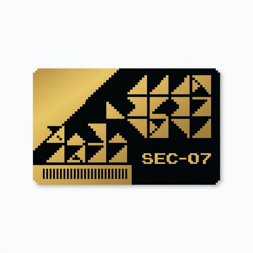 Gold Access Card - Geometric