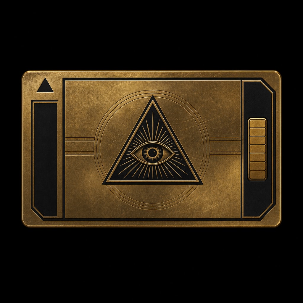 Gold Access Card - Pyramid Eye