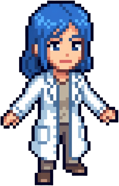 NPC Scientist Pixel Sprite