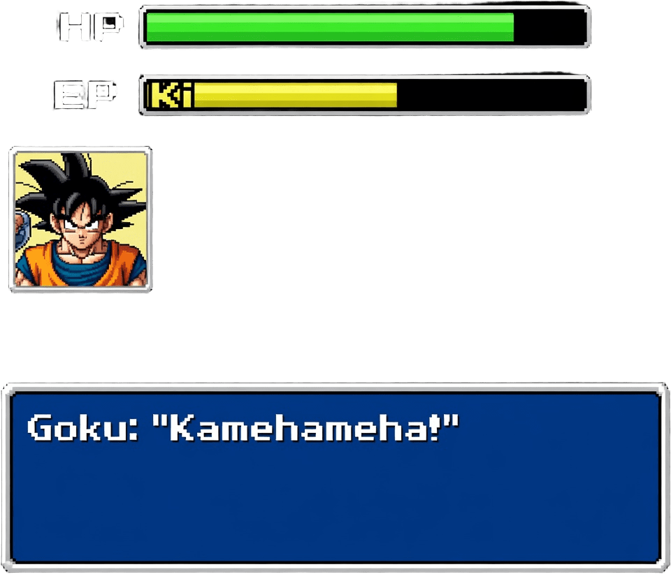 DBZ GBA HUD Elements