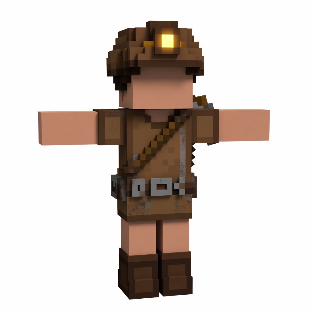 Minecraft Miner Concept - Block Hands