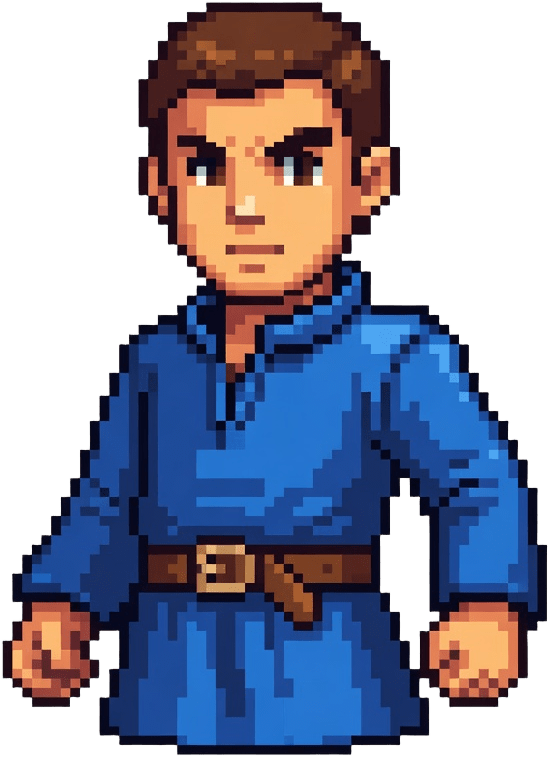JRPG Hero Sprite - A-Pose