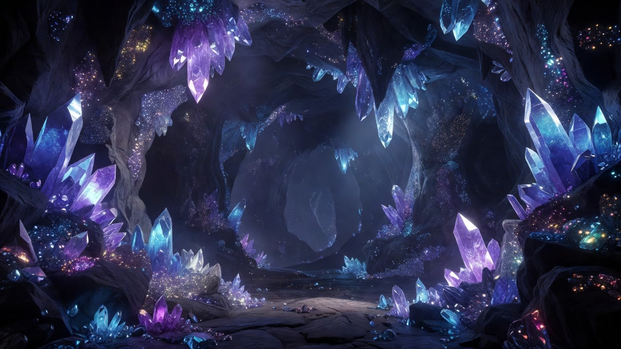 Crystal Cavern Background