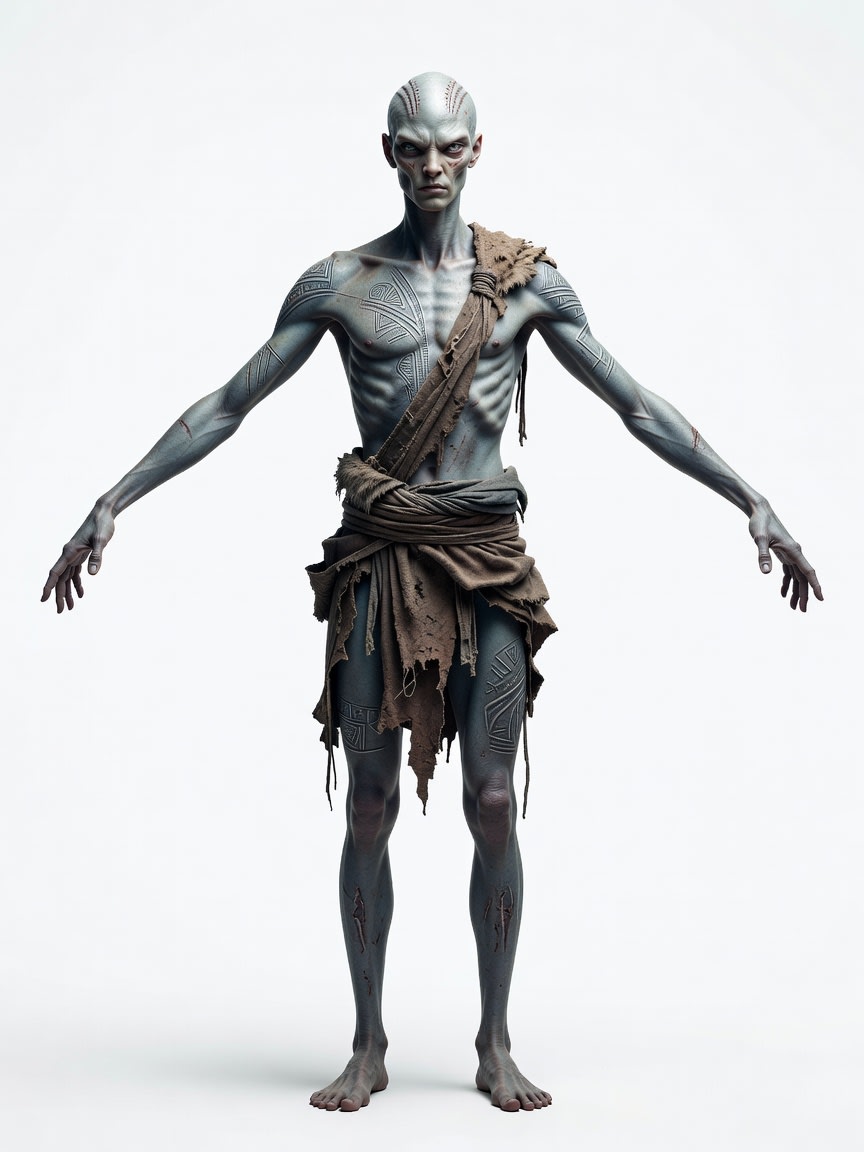 Primitive Alien Survivor Concept