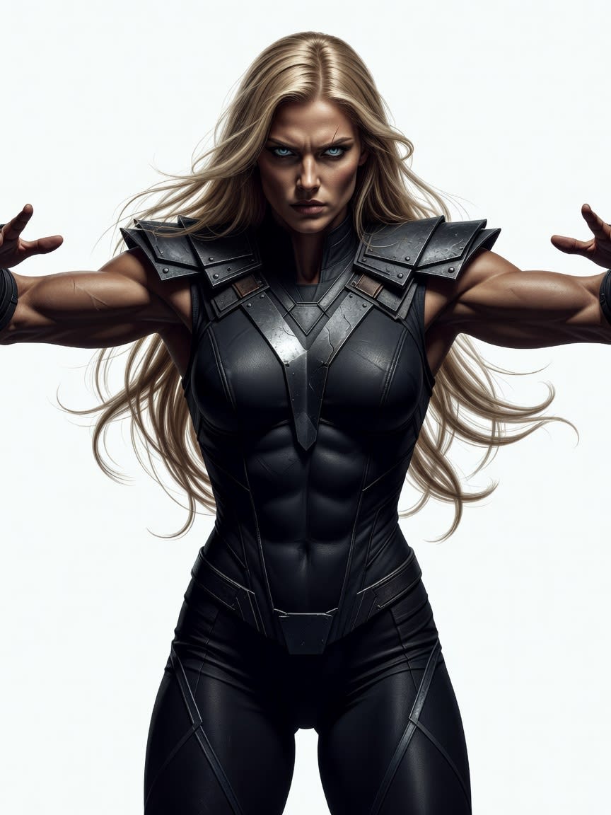 Female Fighter Blonde Concept (2 / 3)