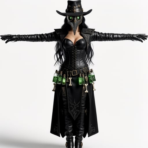 Gothic Leather Gloves
