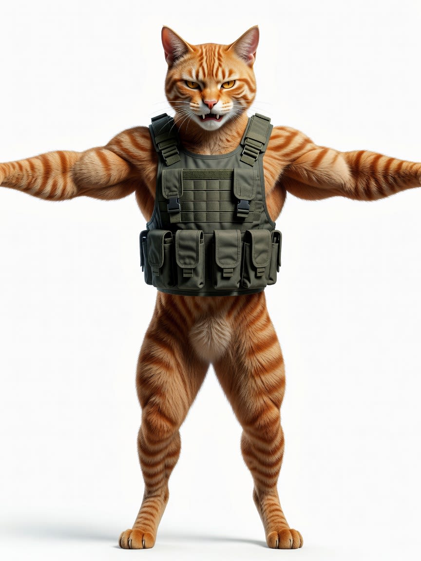 Cat Protagonist - T-Pose Concept