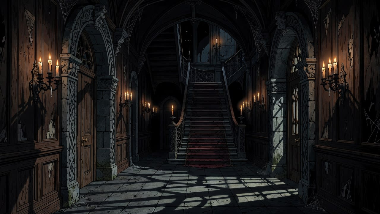 Gothic Mansion Interior Background