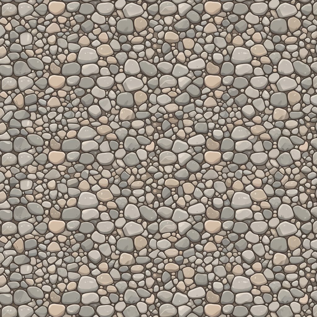 Cartoon Gravel Floor Seamless