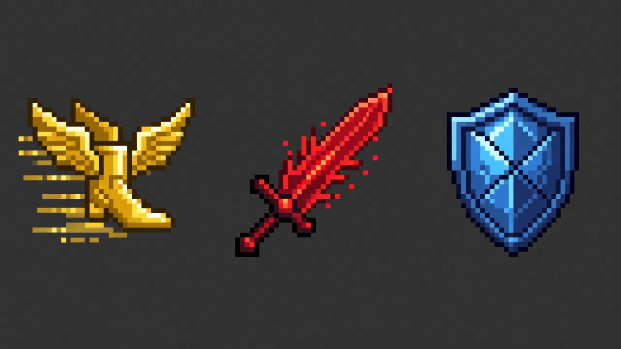 Power-Up Icons - Speed Damage Shield