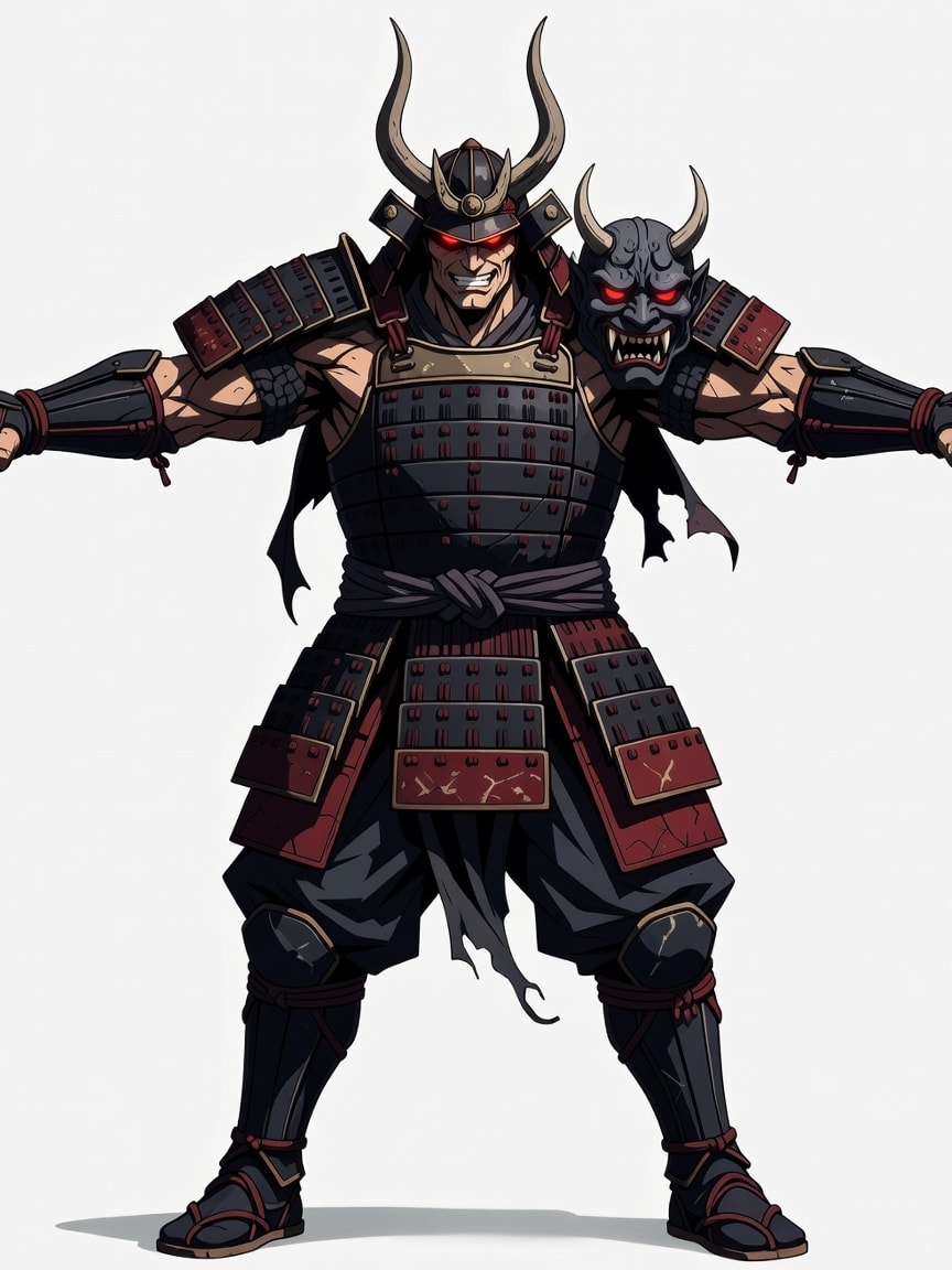 Samurai Warlord Enemy Concept (1 / 3)