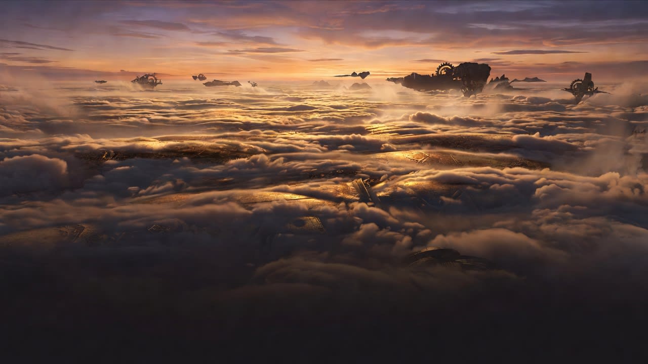 Cloud Sea Battle Background
