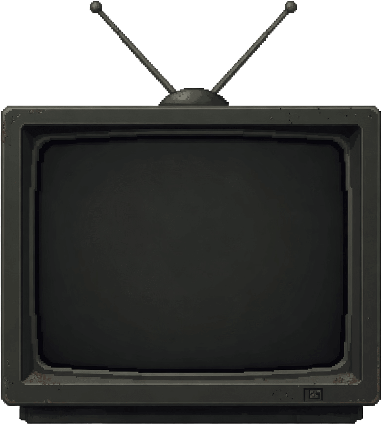 CRT TV - Side View (1 / 2)