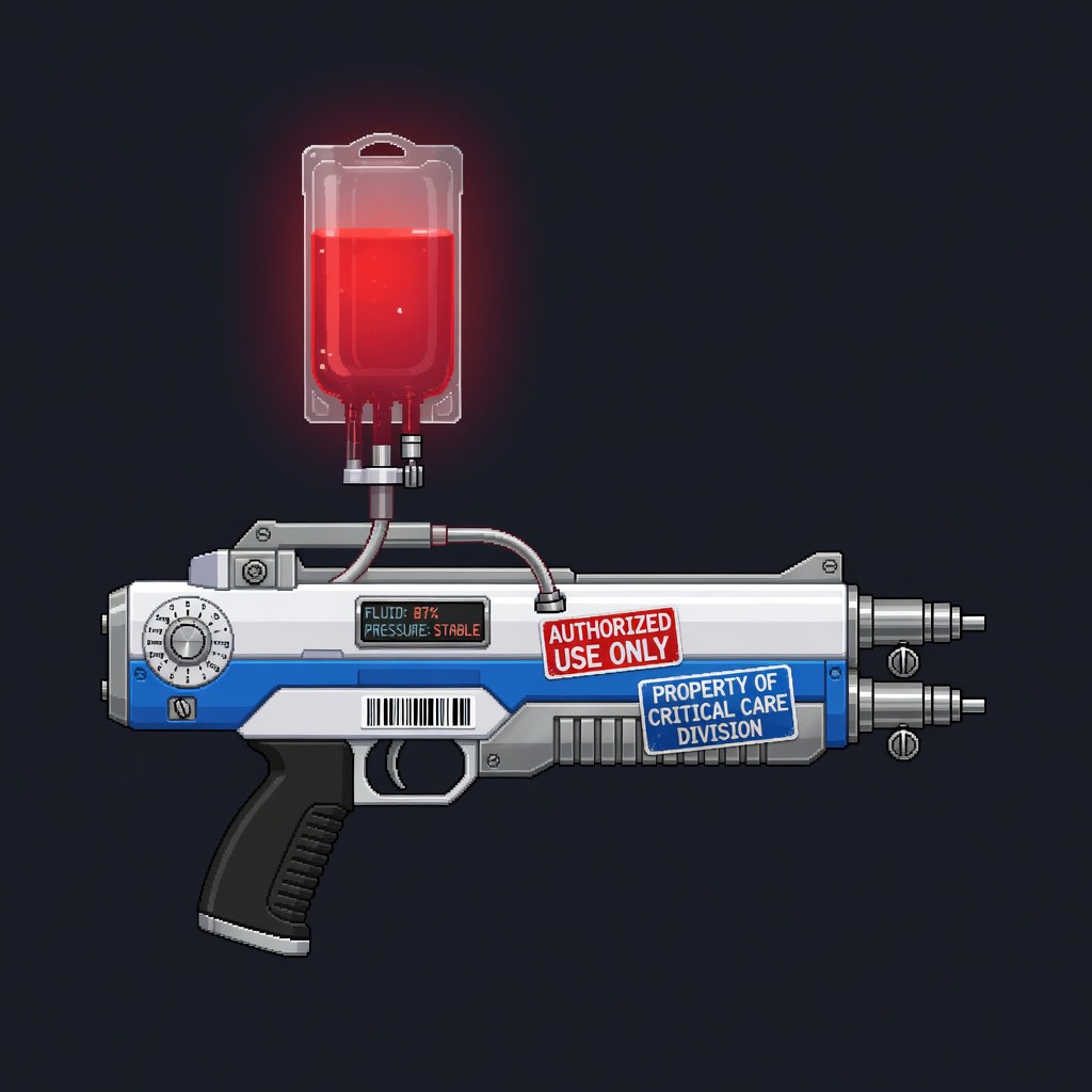 IV Drip Rifle - Pixel Art Sprite (4 / 4)
