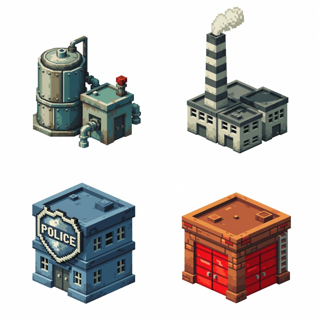 Utility Buildings Set 1 (4 / 4)