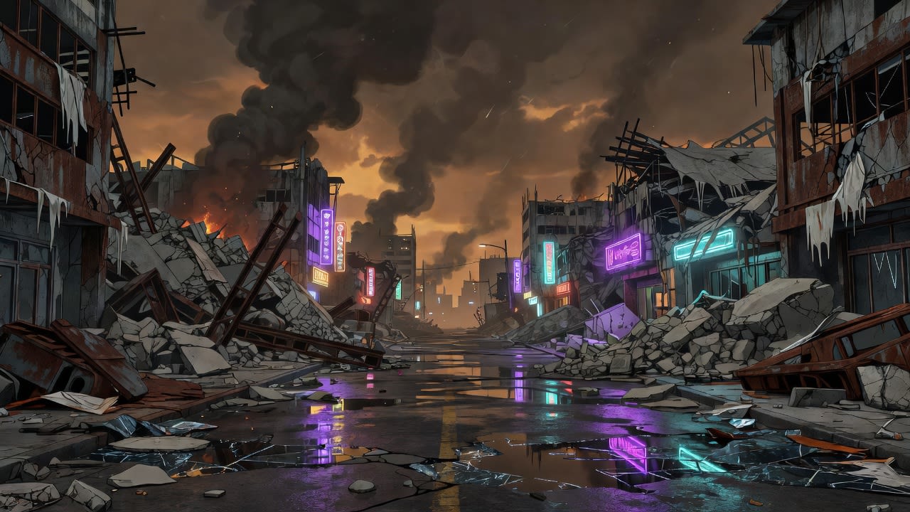 Wasteland City Background