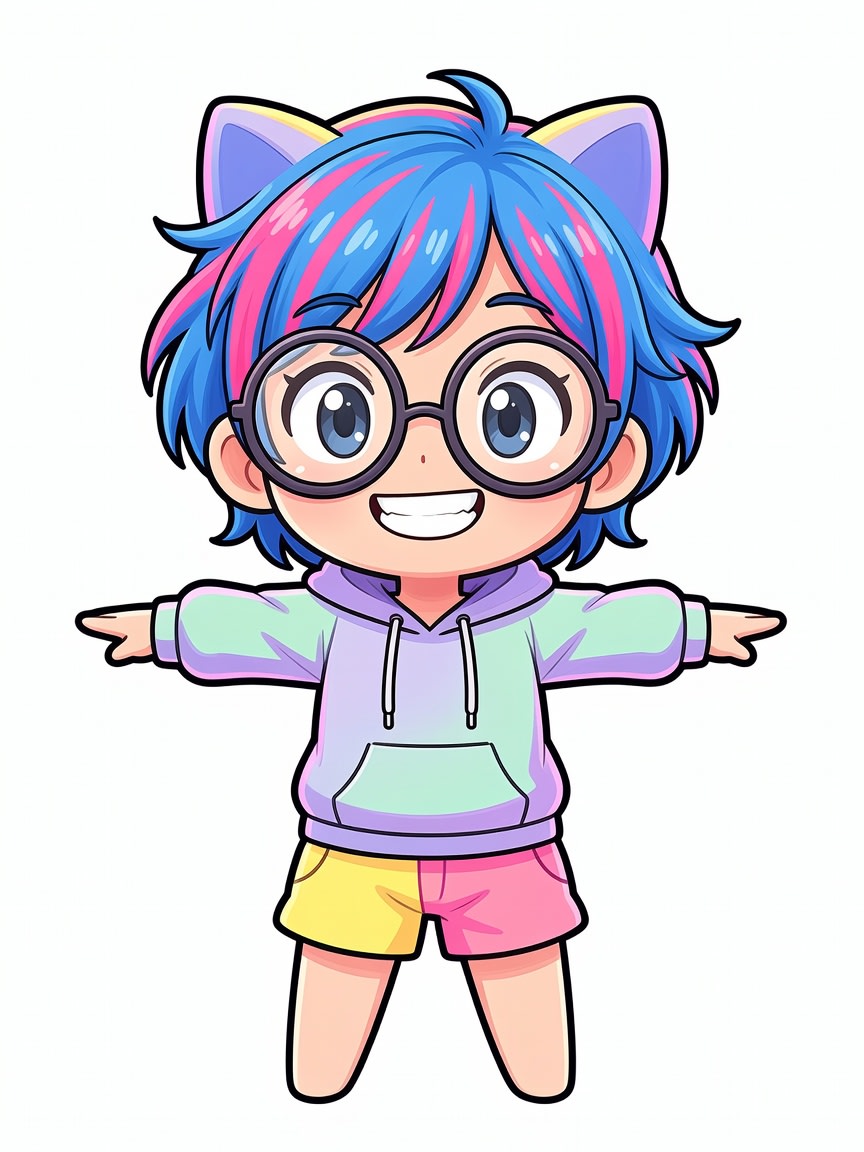 Luna - Streamer Character Concept (3 / 3)