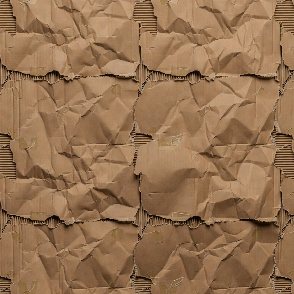 Crumpled Cardboard Texture